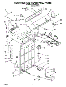02 - Controls And Rear Panel Parts parts for Whirlpool Washer 3XLBR5432JQ2 from AppliancePartsPros.com