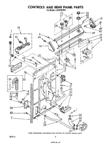 03 - Controls And Rear Panel parts for Whirlpool Washer LA6500XPW4 from AppliancePartsPros.com