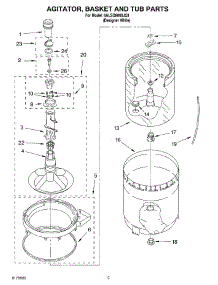 03 - Agitator, Basket And Tub Parts parts for Whirlpool Washer 6ALSQ8000JQ1 from AppliancePartsPros.com