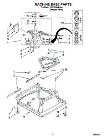 05 - Machine Base Parts parts for Whirlpool Washer 3RLSQ8000JQ3 from AppliancePartsPros.com