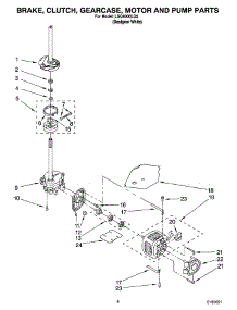 05 - Brake, Clutch, Gearcase, Motor And Pump Parts parts for Whirlpool Washer LSQ8000LQ2 from AppliancePartsPros.com