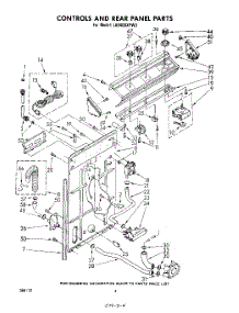 03 - Controls And Rear Panel parts for Whirlpool Washer LA6400XPW3 from AppliancePartsPros.com