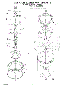 03 - Agitator, Basket And Tub Parts parts for Whirlpool Washer LSQ9110LG1 from AppliancePartsPros.com
