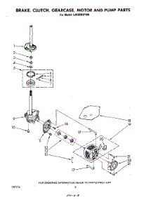 06 - Brake, Clutch, Gearcase, Motor And Pump parts for Whirlpool Washer LA6500XPW0 from AppliancePartsPros.com
