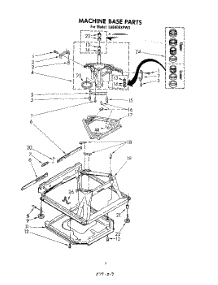07 - Machine Base parts for Whirlpool Washer LA6400XPW3 from AppliancePartsPros.com