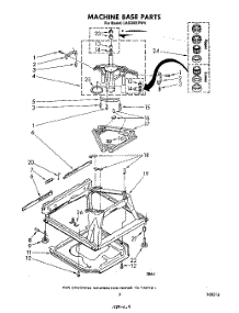 07 - Machine Base parts for Whirlpool Washer LA6500XPW4 from AppliancePartsPros.com