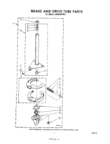 09 - Brake And Drive Tube parts for Whirlpool Washer LA6400XPW3 from AppliancePartsPros.com