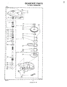 10 - Gearcase parts for Whirlpool Washer LA6400XPW0 from AppliancePartsPros.com