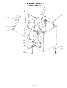 03 - Cabinet parts for Whirlpool Washer LA6400XKW0 from AppliancePartsPros.com