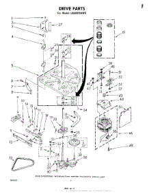 04 - Drive parts for Whirlpool Washer LA6400XKW0 from AppliancePartsPros.com