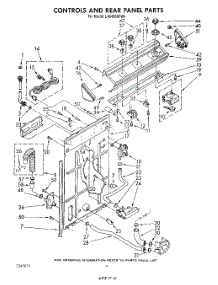 03 - Controls And Rear Panel parts for Whirlpool Washer LA6400XPW6 from AppliancePartsPros.com