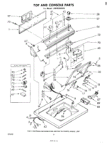 06 - Top And Console parts for Whirlpool Washer LA6400XKW0 from AppliancePartsPros.com