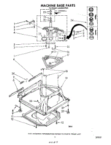 07 - Machine Base parts for Whirlpool Washer LA6400XPW5 from AppliancePartsPros.com