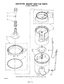 04 - Agitator, Basket And Tub parts for Whirlpool Washer LA6500XPW2 from AppliancePartsPros.com