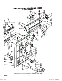 03 - Controls And Rear Panel parts for Whirlpool Washer LA6500XPW1 from AppliancePartsPros.com