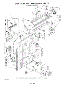 03 - Controls And Rear Panel parts for Whirlpool Washer LA6500XSW0 from AppliancePartsPros.com