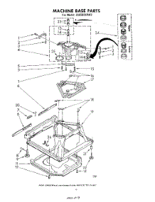 07 - Machine Base parts for Whirlpool Washer LA6500XPW2 from AppliancePartsPros.com