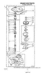 10 - Gearcase parts for Whirlpool Washer LA6400XPW6 from AppliancePartsPros.com