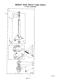 09 - Brake And Drive Tube parts for Whirlpool Washer LA6500XPW2 from AppliancePartsPros.com