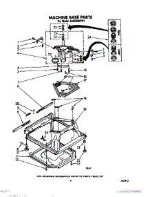 07 - Machine Base parts for Whirlpool Washer LA6500XPW1 from AppliancePartsPros.com