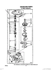 10 - Gearcase parts for Whirlpool Washer LA6500XPW1 from AppliancePartsPros.com