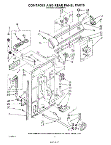 03 - Controls And Rear Panel parts for Whirlpool Washer LA6500XPW6 from AppliancePartsPros.com
