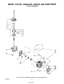 06 - Brake, Clutch, Gearcase, Motor And Pump parts for Whirlpool Washer LA6500XPW6 from AppliancePartsPros.com