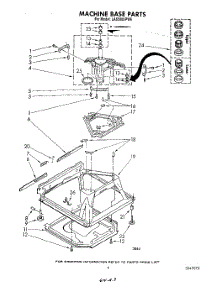07 - Machine Base parts for Whirlpool Washer LA6500XPW6 from AppliancePartsPros.com