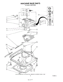 08 - Machine Base parts for Whirlpool Washer LA6500XSW0 from AppliancePartsPros.com