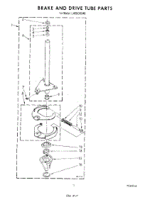 10 - Brake And Drive Tube parts for Whirlpool Washer LA6500XSW0 from AppliancePartsPros.com