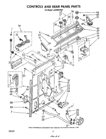 03 - Controls And Rear Panel parts for Whirlpool Washer LA6400XPW4 from AppliancePartsPros.com