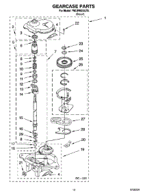 08 - Gearcase Parts parts for Whirlpool Washer 7MLSR6232JT4 from AppliancePartsPros.com