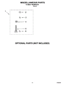 10 - Miscellaneous Parts Optional Parts (Not Included) parts for Whirlpool Washer 7MLSR6232JT4 from AppliancePartsPros.com