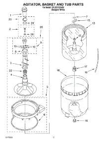 03 - Agitator, Basket And Tub Parts parts for Whirlpool Washer 3XLSQ7533JQ1 from AppliancePartsPros.com