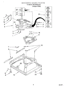 05 - Machine Base parts for Whirlpool Washer 7MLSQ8000JQ0 from AppliancePartsPros.com