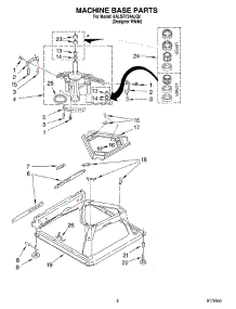 05 - Machine Base Parts parts for Whirlpool Washer 6ALSR7244JQ2 from AppliancePartsPros.com