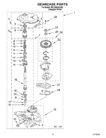 08 - Gearcase Parts parts for Whirlpool Washer 3RLSQ8533JQ2 from AppliancePartsPros.com