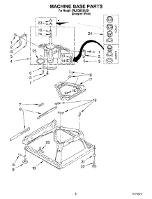 05 - Machine Base parts for Whirlpool Washer 3RLSQ8533JQ1 from AppliancePartsPros.com
