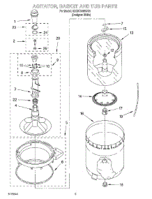 03 - Agitator, Basket And Tub parts for Whirlpool Washer 3RGSC9455JQ0 from AppliancePartsPros.com