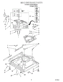 05 - Machine Base parts for Whirlpool Washer 3RGSC9455JQ0 from AppliancePartsPros.com