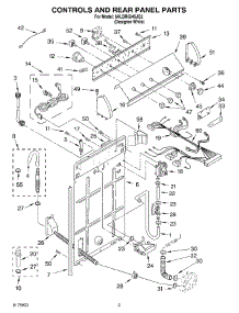 02 - Controls And Rear Panel Parts parts for Whirlpool Washer 6ALBR6245JQ2 from AppliancePartsPros.com