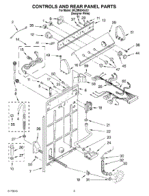 02 - Controls And Rear Panel Parts parts for Whirlpool Washer 3XLBR8543JQ1 from AppliancePartsPros.com