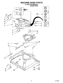 05 - Machine Base parts for Whirlpool Washer 3RLSQ8533JQ0 from AppliancePartsPros.com