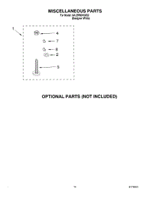 10 - Miscellaneous Parts Optional Parts (Not Included) parts for Whirlpool Washer 6ALBR6245JQ2 from AppliancePartsPros.com