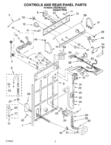 02 - Controls And Rear Panel Parts parts for Whirlpool Washer 3RLBR8543JQ1 from AppliancePartsPros.com