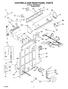 02 - Controls And Rear Panel Parts parts for Whirlpool Washer 3XLBR5432JQ1 from AppliancePartsPros.com
