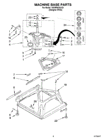 05 - Machine Base Parts parts for Whirlpool Washer 3XLBR5432JQ1 from AppliancePartsPros.com