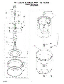 03 - Agitator, Basket And Tub Parts parts for Whirlpool Washer 3XGSC9455JQ2 from AppliancePartsPros.com