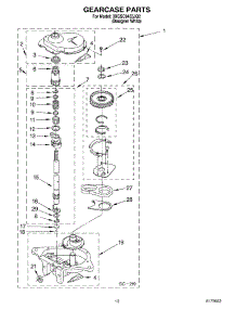08 - Gearcase Parts parts for Whirlpool Washer 3XGSC9455JQ2 from AppliancePartsPros.com