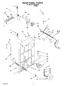 03 - Rear Panel parts for Whirlpool Washer CAE2792KQ0 from AppliancePartsPros.com
